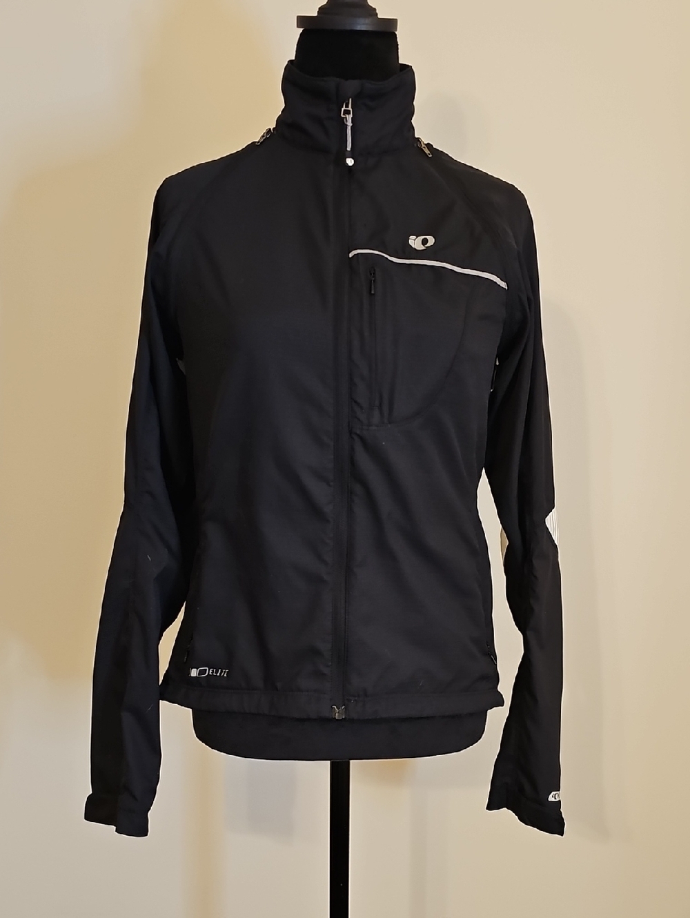 Pearl Izumi Black Cycling Shell with Reflective Accents